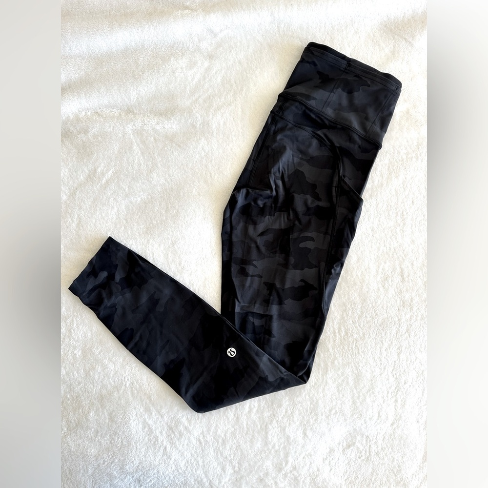 Lululemon Fast and Free High Rise 25” Leggings - Camo - 4